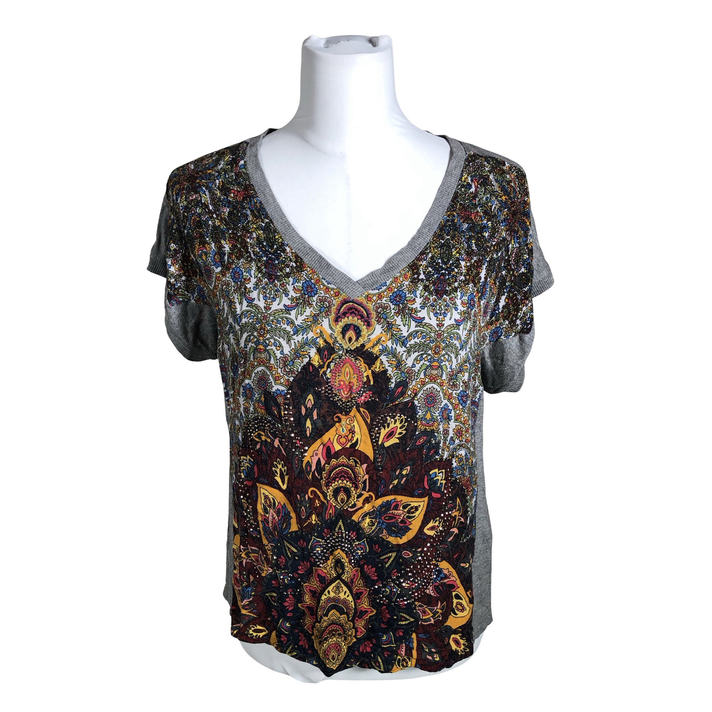 Unisex Desigual - T-särk, suurus 38 - Hall (1)