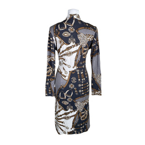 Unisex Andiata - Trikotaažist kleit, suurus 38 - Hall (2)