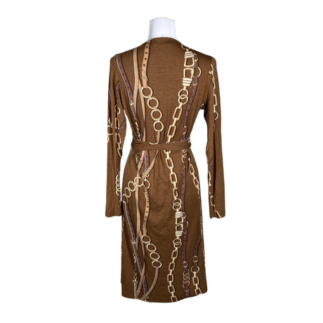 Unisex Andiata - Trikotaažist kleit, suurus 38 - Pruun (2)