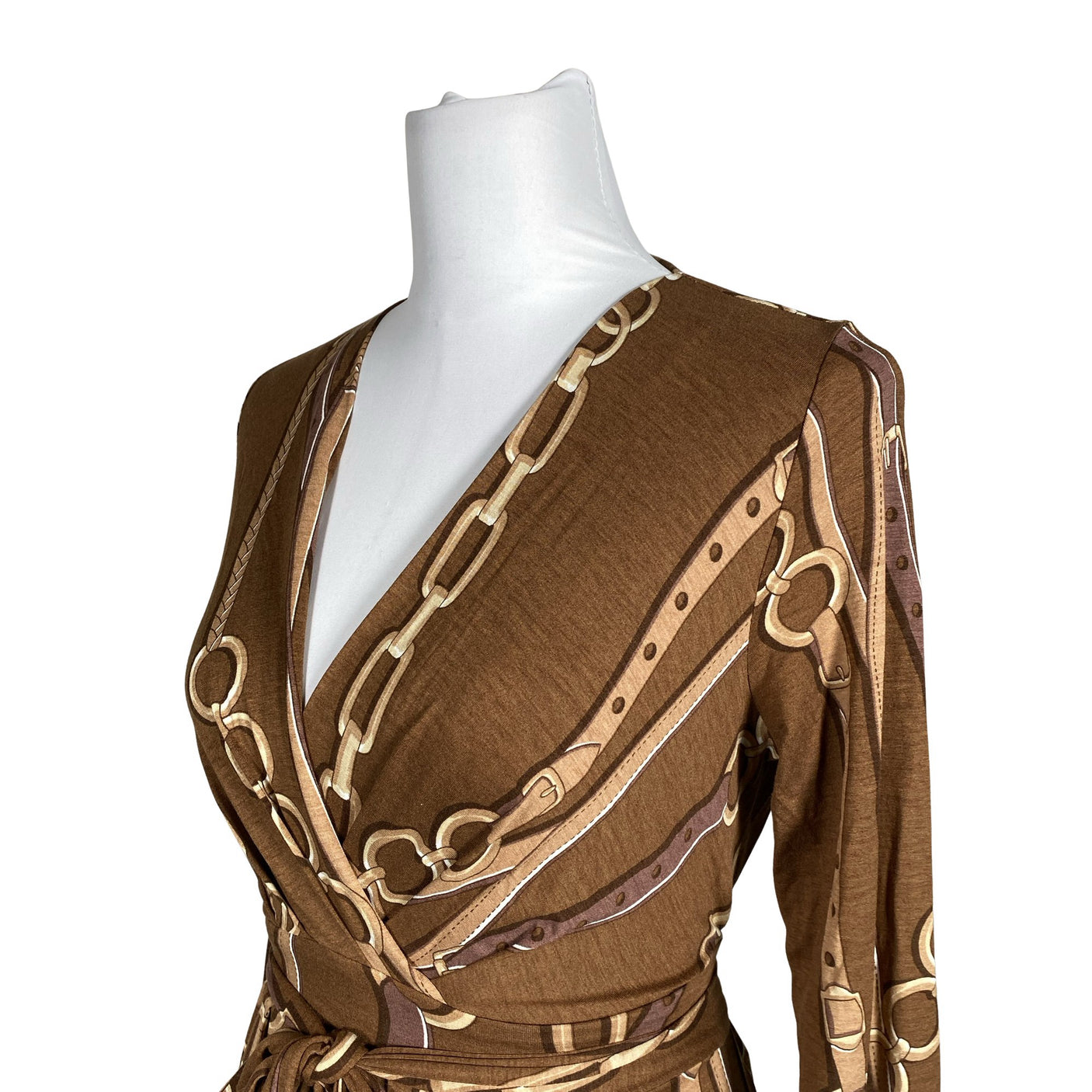 Unisex Andiata - Trikotaažist kleit, suurus 38 - Pruun (3)