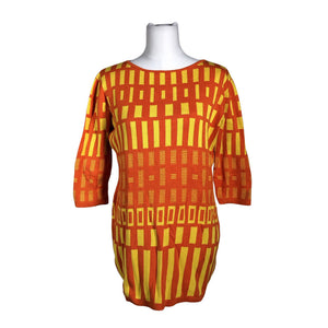 Unisex Marimekko - Kootud tuunika, suurus 40 - Oranž (1)