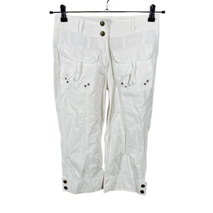Unisex Steilmann - Mittevenivad poolpikad püksid, suurus 34 - Valge (1)