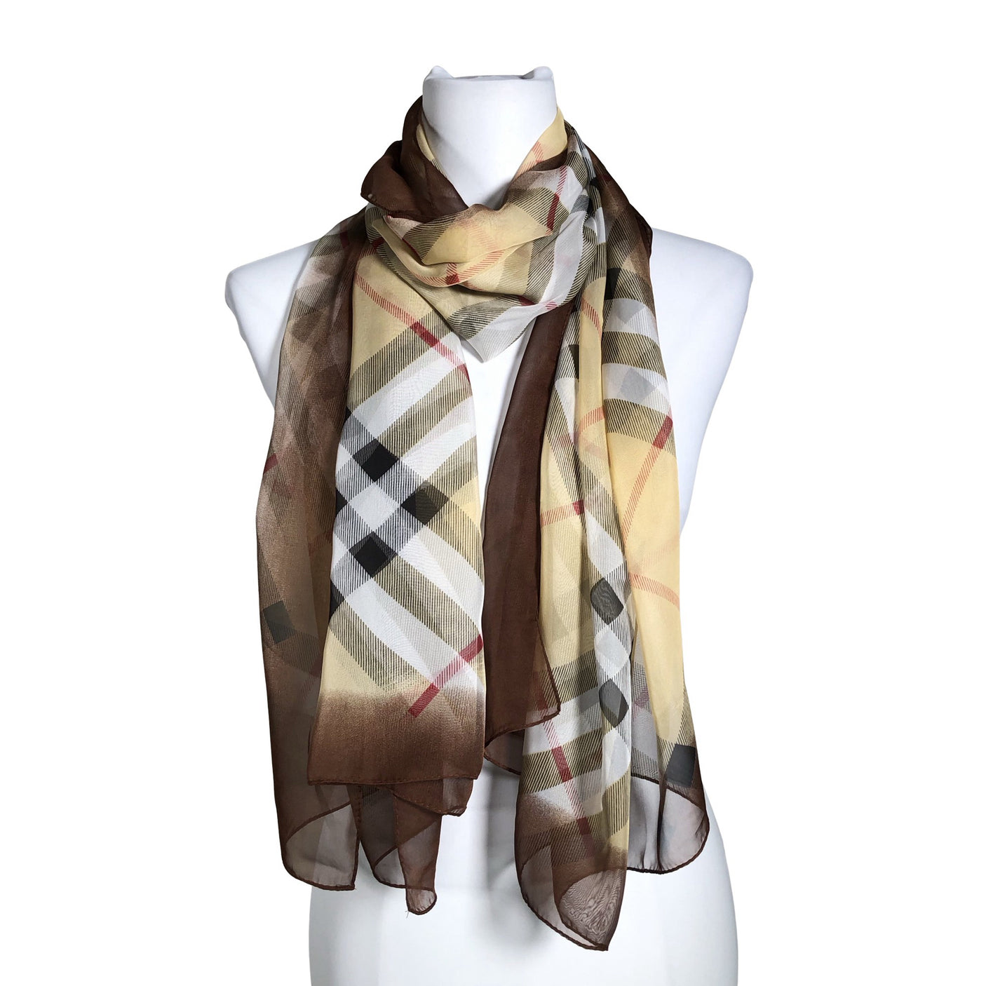 Unisex Burberry - Õhuke sall, suurus Midi - Pruun (1)