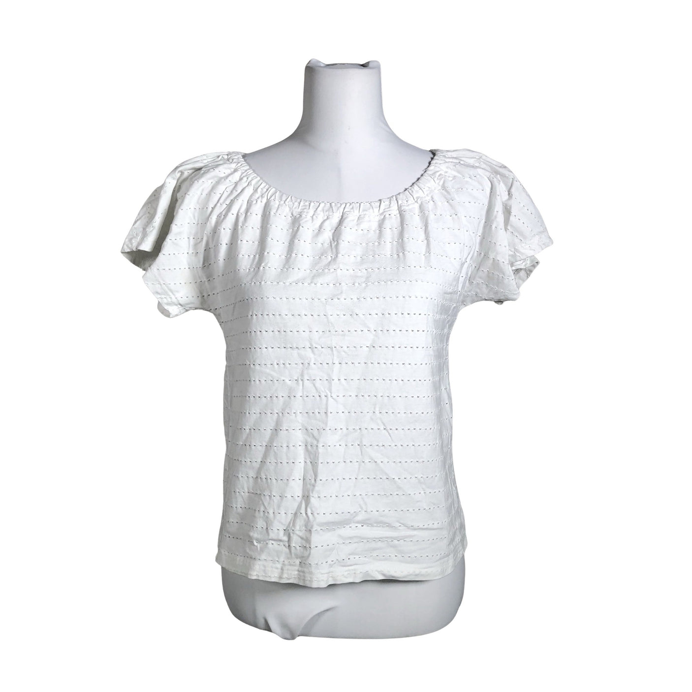 Unisex Second Chance - Lühikeste käistega pluus, suurus 38 - Valge (1)