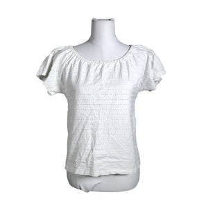 Unisex Second Chance - Lühikeste käistega pluus, suurus 38 - Valge (1)
