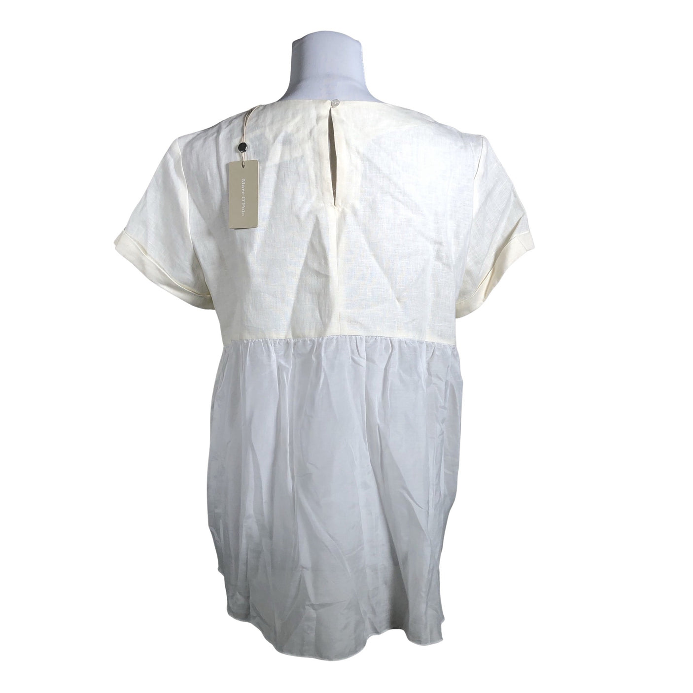 Unisex Marc O'Polo - Lühikeste käistega pluus, suurus 36 - Beige (2)