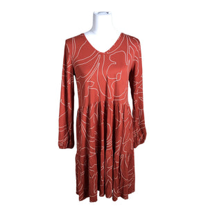 Unisex Nanso - Trikotaažist kleit, suurus 36 - Oranž (1)