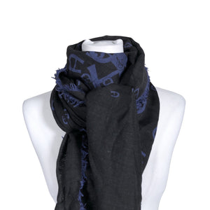 Unisex Aigner - Õhuke sall, suurus Maxi - Sinine (2)