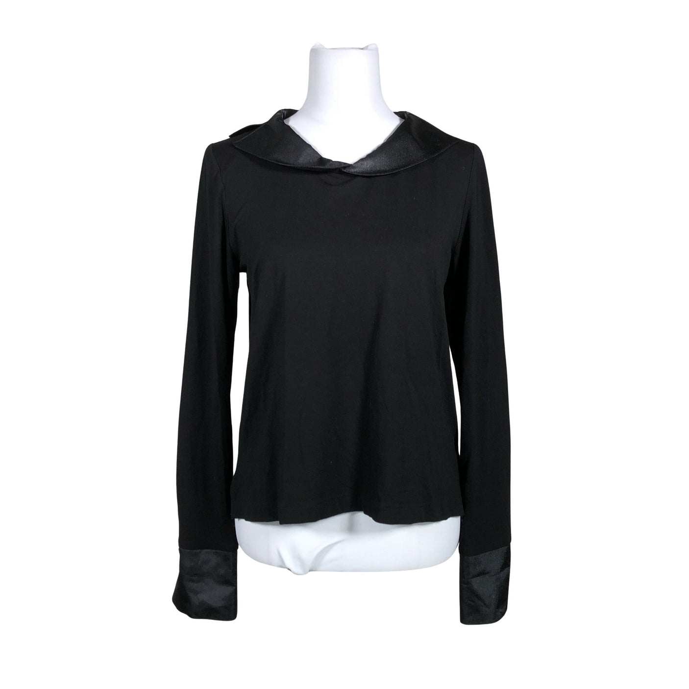 Unisex Miramella - Trikotaažist pluus, suurus 40 - Must (1)