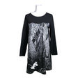 Unisex Huigee - Trikotaažist kleit, suurus 38 - Must ()