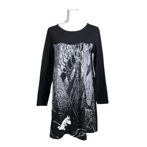 Unisex Huigee - Trikotaažist kleit, suurus 38 - Must (1)