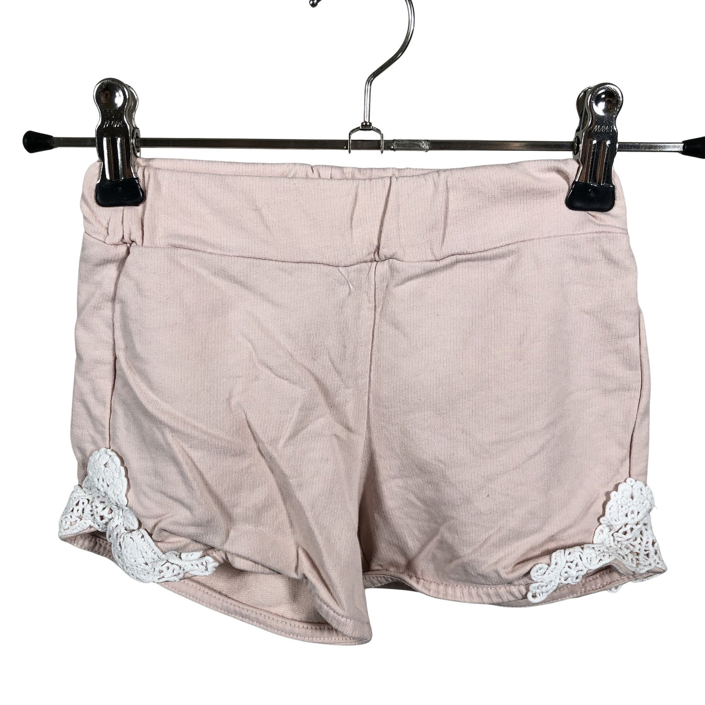 Unisex Lindex - Trikotaažist lühikesed püksid, suurus 98 - 104 - Heleroosa (1)