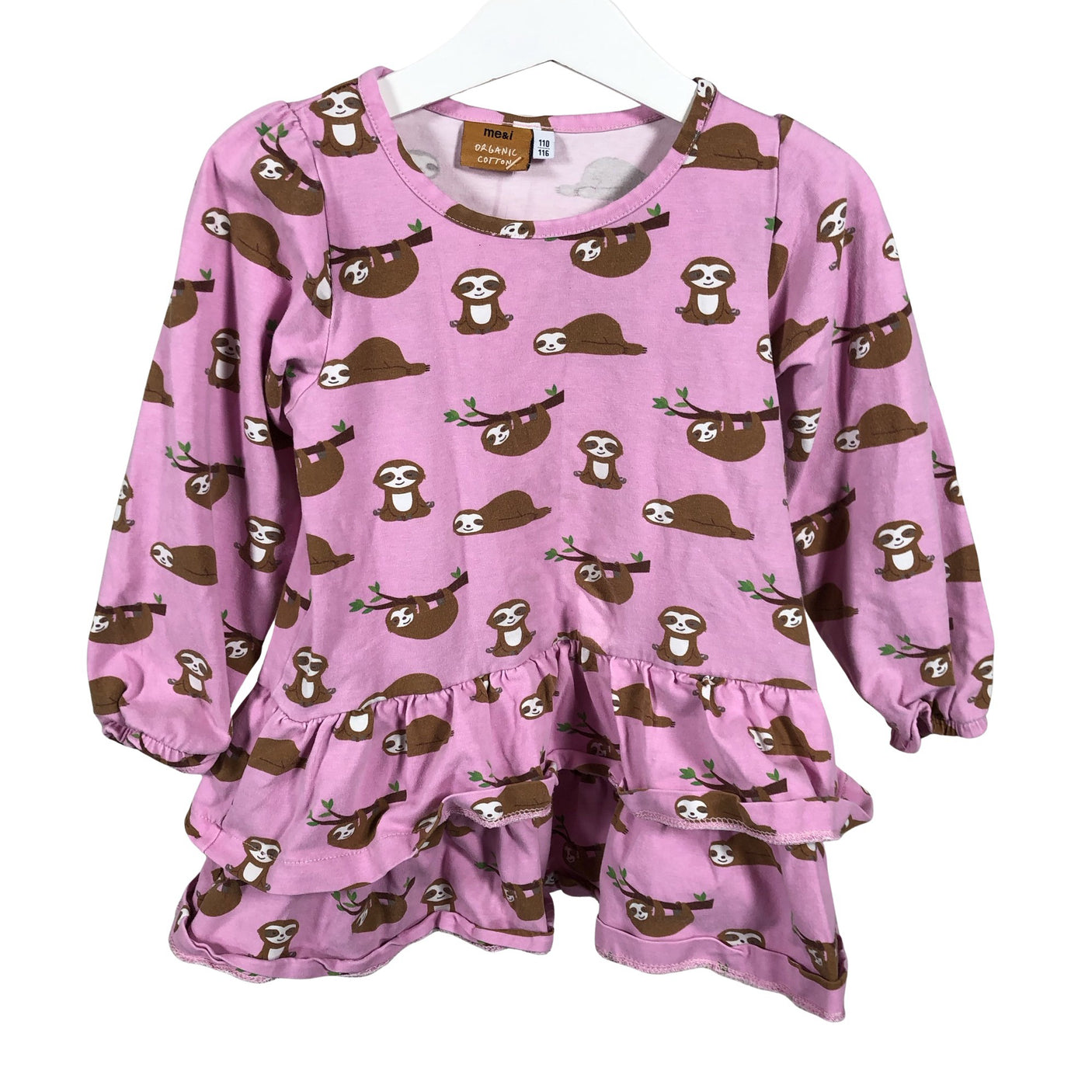 Unisex me&i - Trikotaažist kleit, suurus 110 - 116 - Roosa (1)
