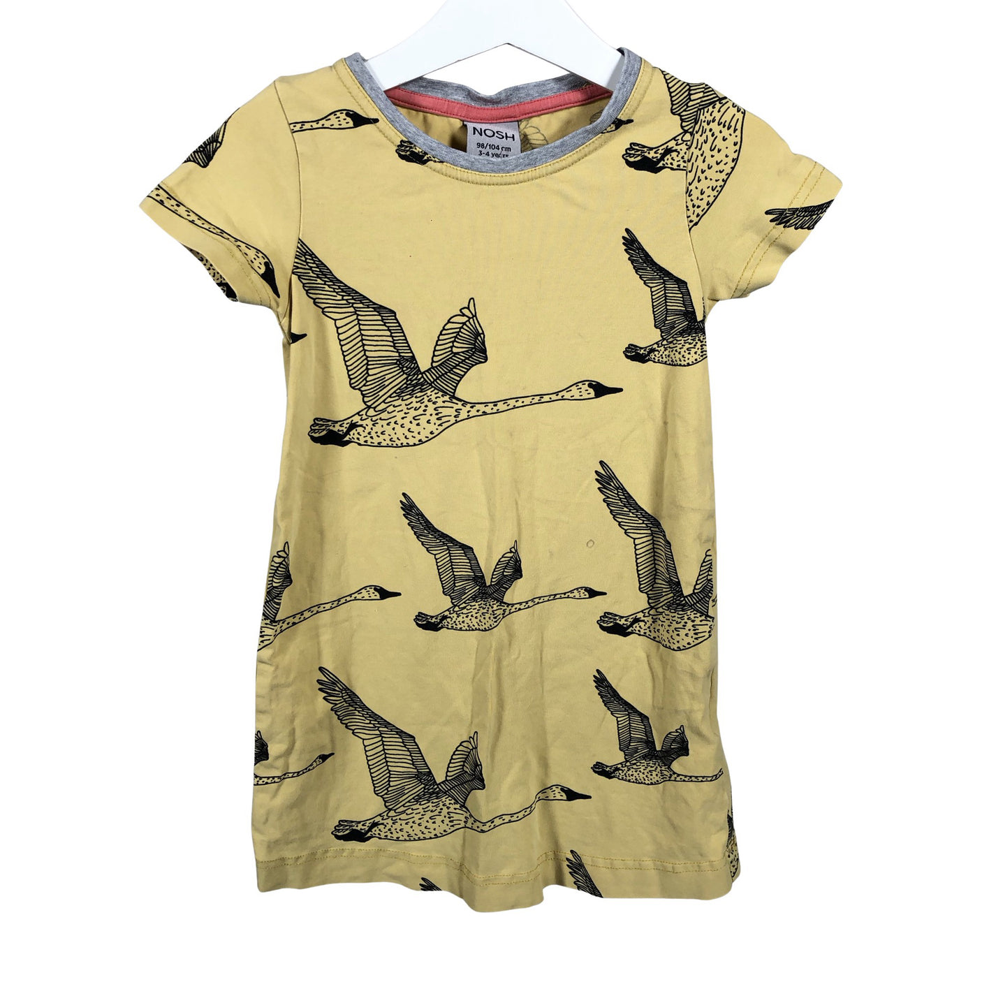 Unisex NOSH - Trikotaažist kleit, suurus 98 - 104 - Kollane (1)