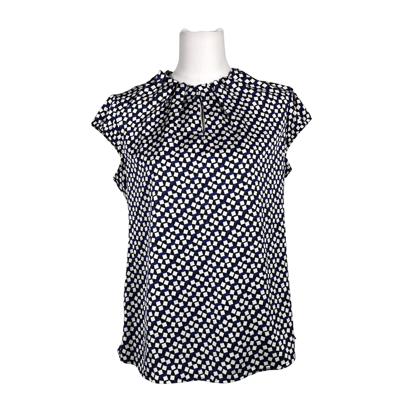 Unisex Comma - Lühikeste käistega pluus, suurus 38 - Sinine (1)