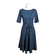 Unisex Wallis - Trikotaažist kleit, suurus 38 - Sinine ()
