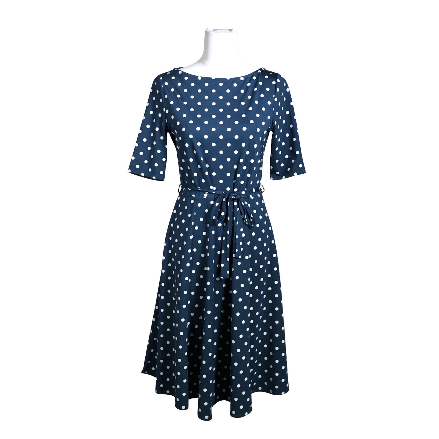 Unisex Wallis - Trikotaažist kleit, suurus 38 - Sinine (1)