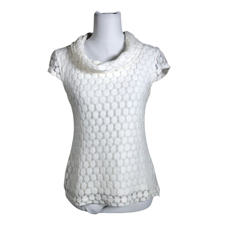 Unisex Your Face - Lühikeste käistega pluus, suurus 38 - Valge ()