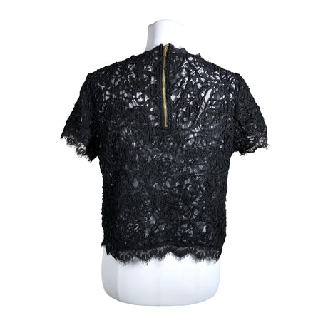 Unisex Holly & Whyte by Lindex - Lühikeste käistega pluus, suurus 38 - Must (2)
