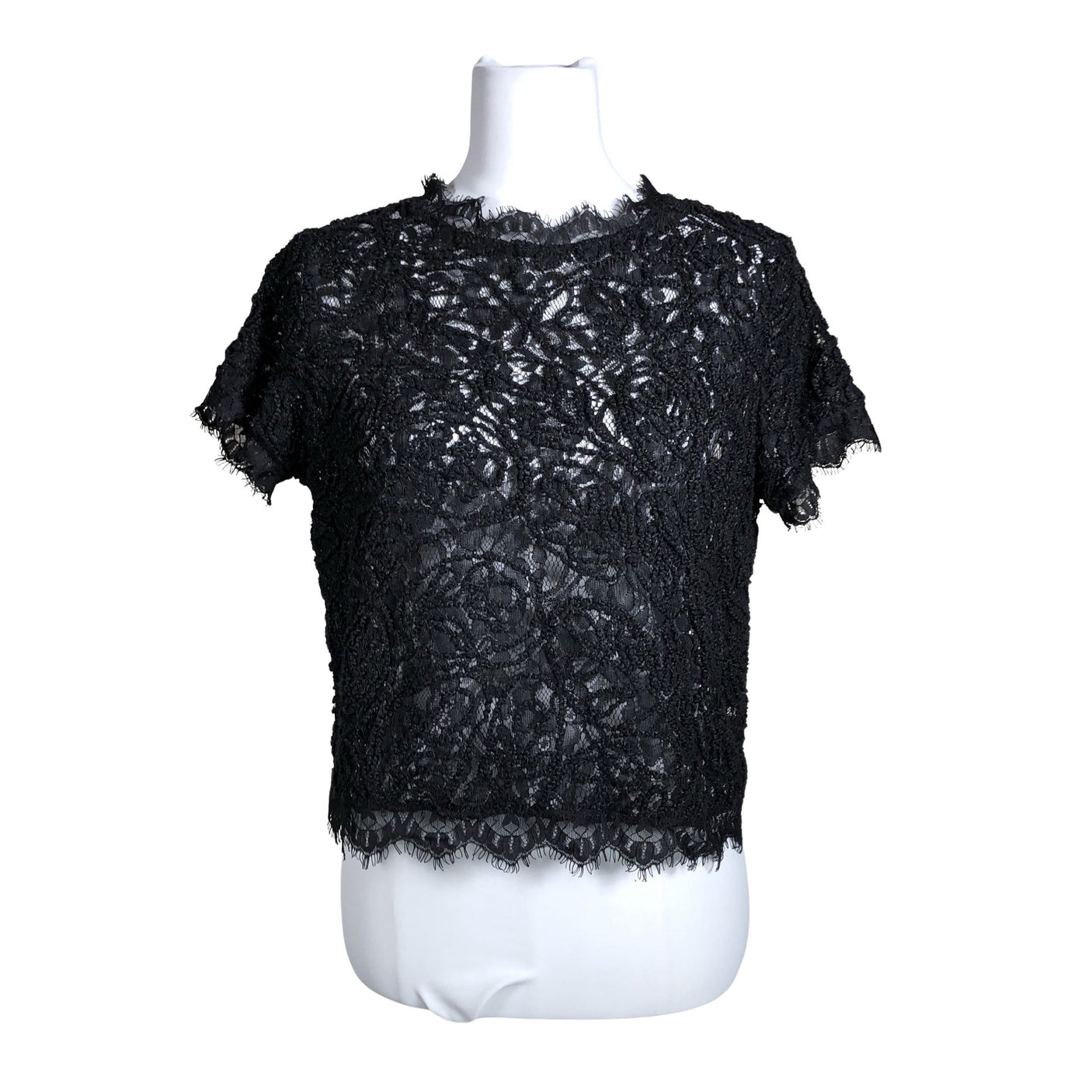 Unisex Holly & Whyte by Lindex - Lühikeste käistega pluus, suurus 38 - Must (1)