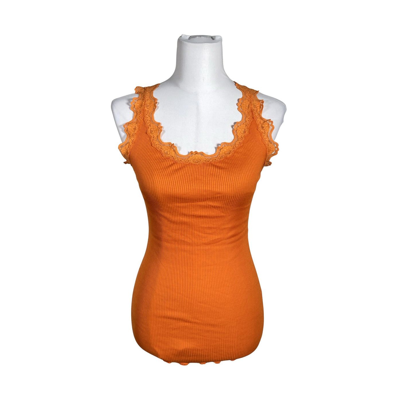 Unisex Rosemunde - Trikotaažist topp, suurus 40 - Oranž (1)