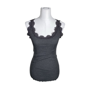 Unisex Rosemunde - Trikotaažist topp, suurus 38 - Hall (1)