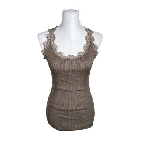 Unisex Rosemunde - Trikotaažist topp, suurus 38 - Pruun ()