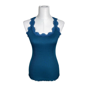 Unisex Rosemunde - Trikotaažist topp, suurus 40 - Sinine (1)