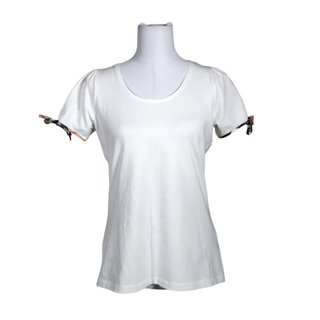 Unisex Burberry Brit - T-särk, suurus 40 - Looduslik valge ()