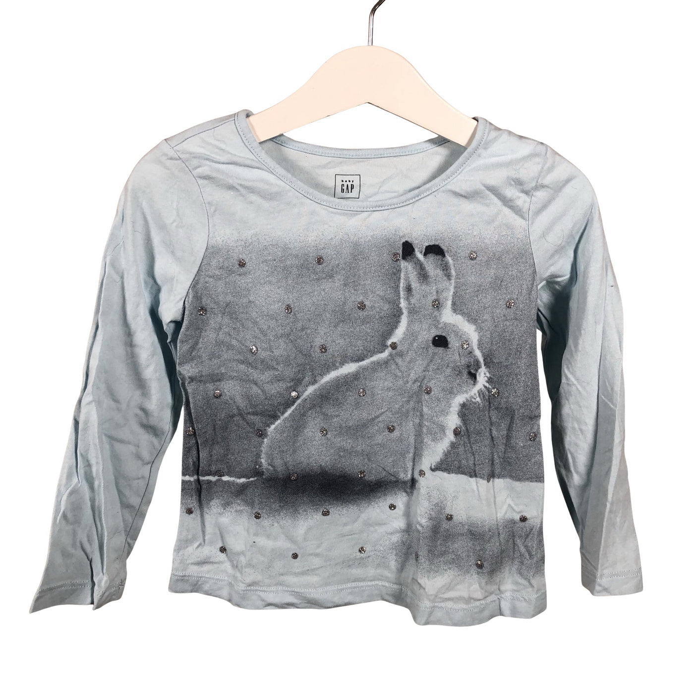 Unisex Gap - Trikotaažist pluus, suurus 92 - 98 - Helesinine (1)