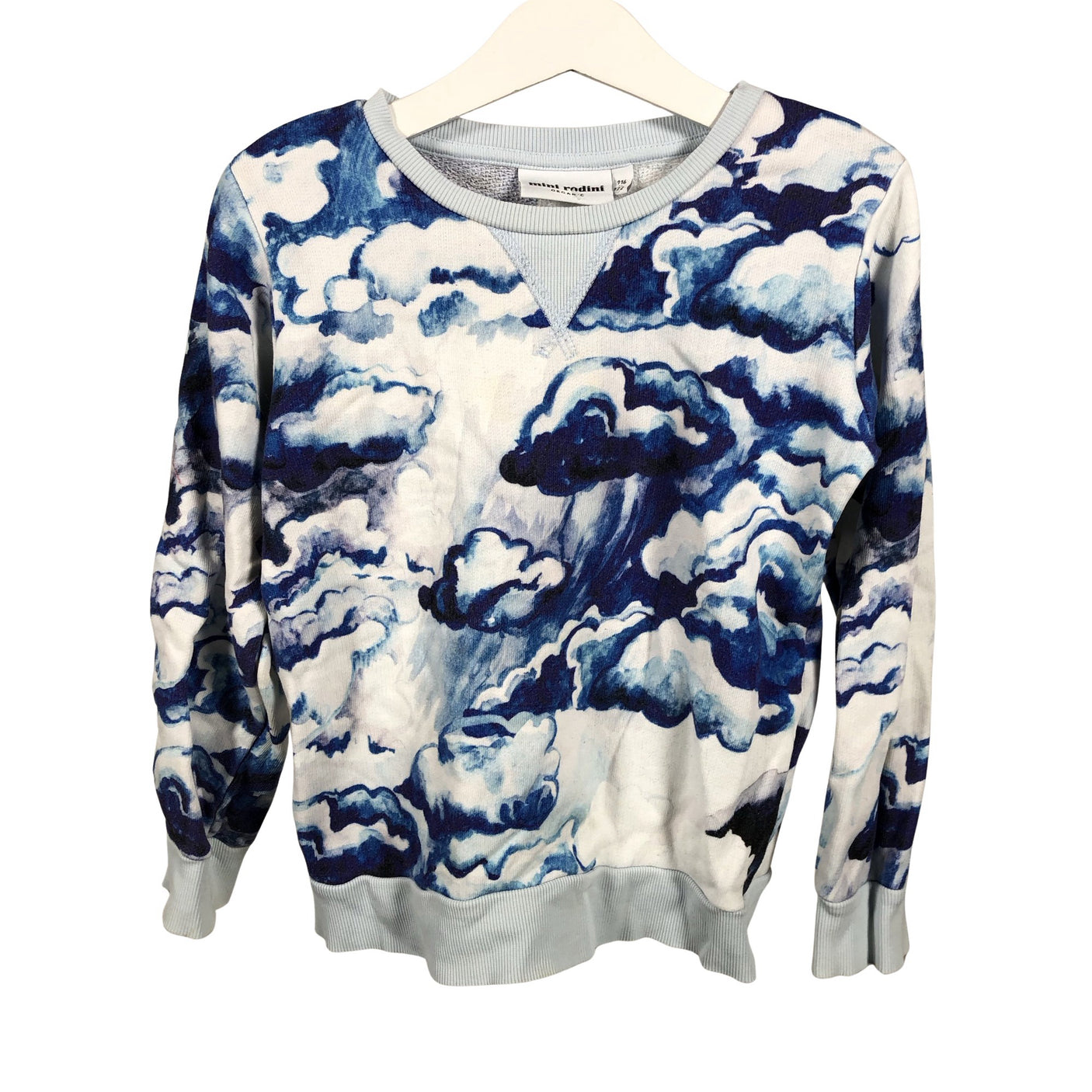 Unisex Mini Rodini - Dressikangast pluus, suurus 116 - 122 - Sinine (1)