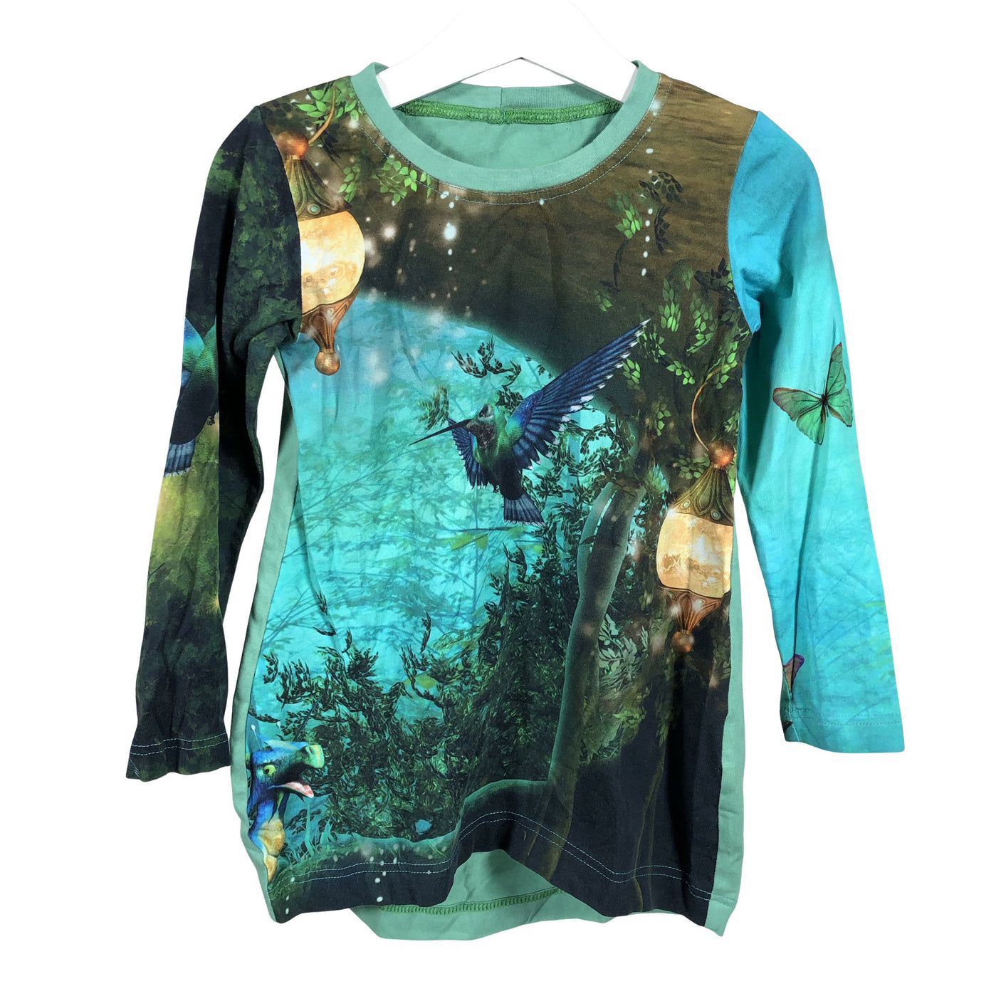 Unisex Handmade - Trikotaažist kleit, suurus 110 - 116 - Roheline (1)
