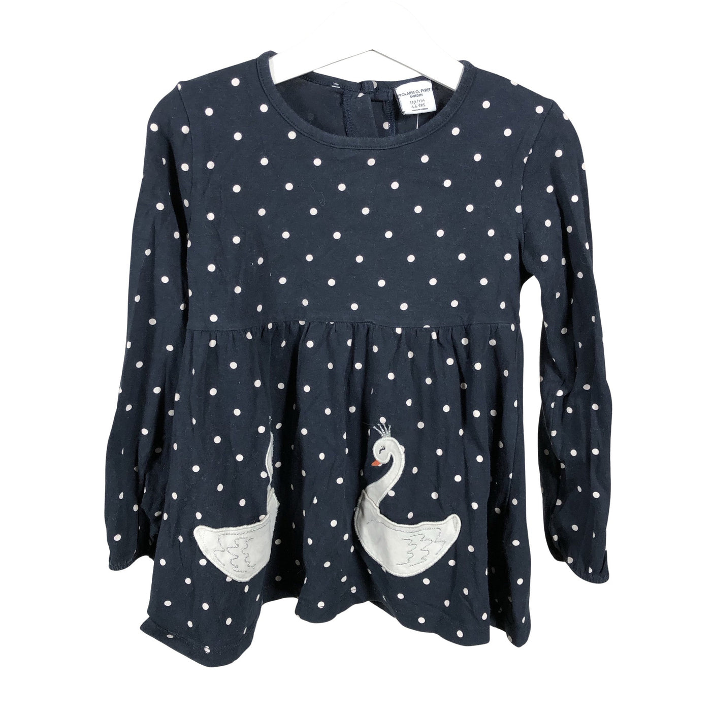 Unisex Polarn O. Pyret - Trikotaažist kleit, suurus 110 - 116 - Sinine (1)