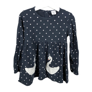 Unisex Polarn O. Pyret - Trikotaažist kleit, suurus 110 - 116 - Sinine (1)