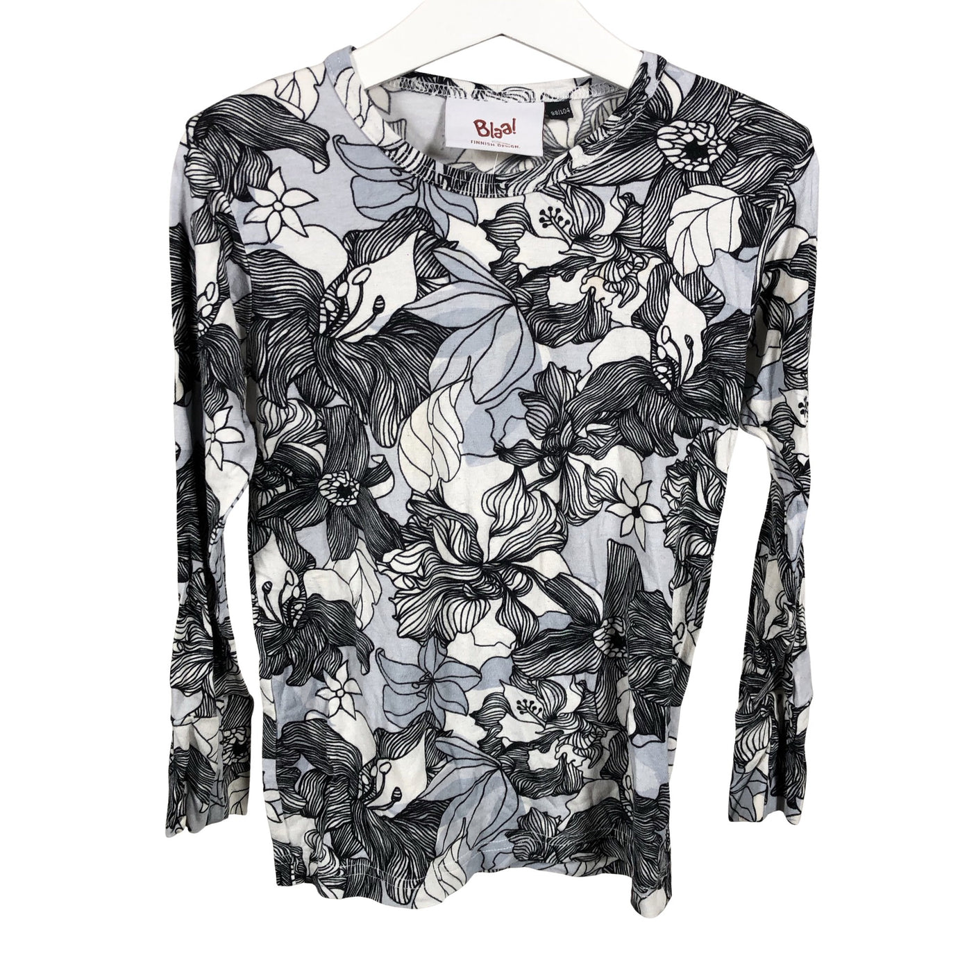 Unisex Blaa - Trikotaažist pluus, suurus 98 - 104 - Helesinine (1)