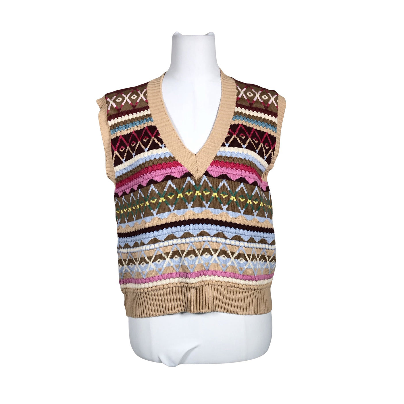 Unisex Weekend by MaxMara - Kootud vest, suurus 38 - Beige (1)