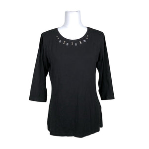 Unisex Boco a Boco - Trikotaažist pluus, suurus 38 - Must (1)