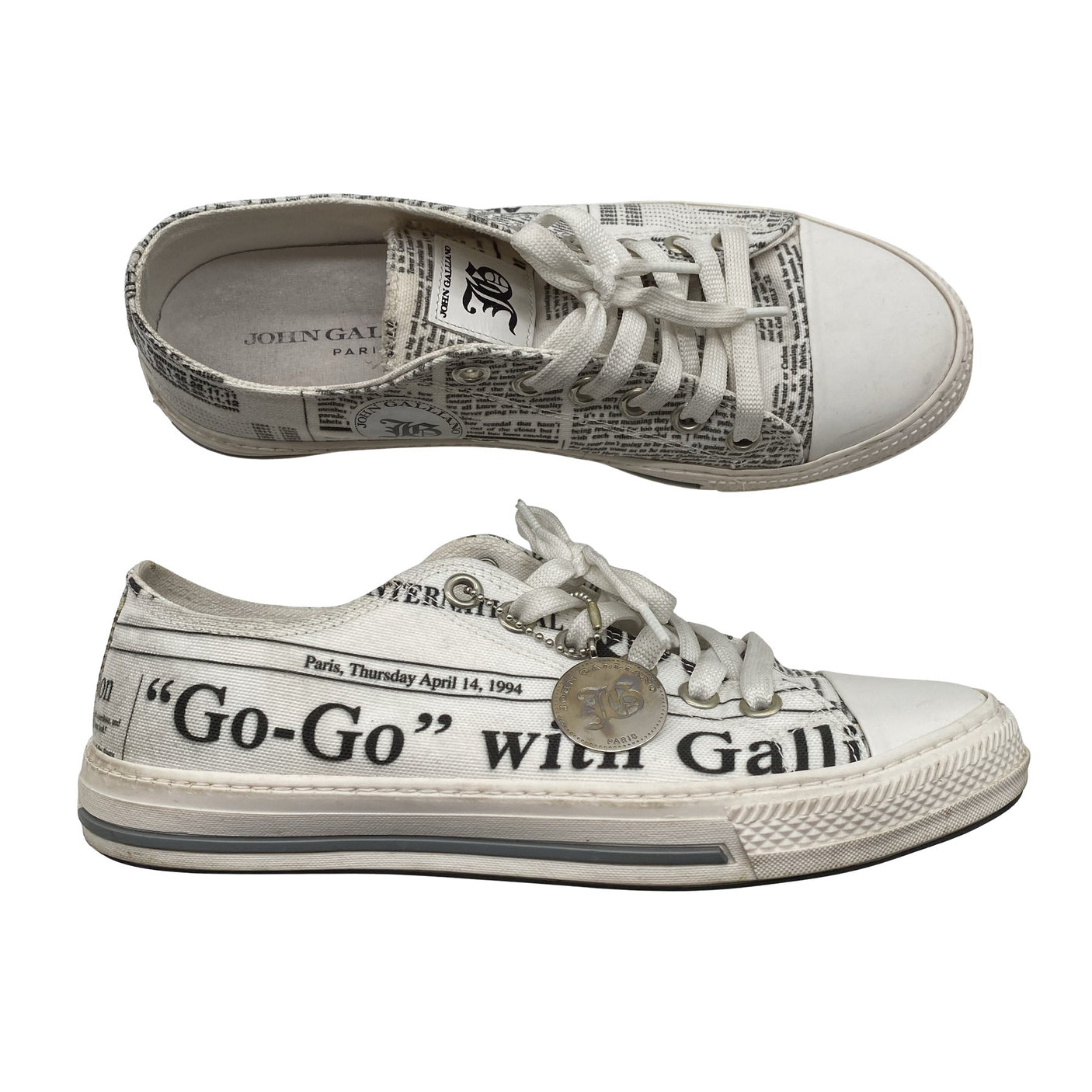 Unisex John Galliano - Tennised, suurus 40 - Valge (1)