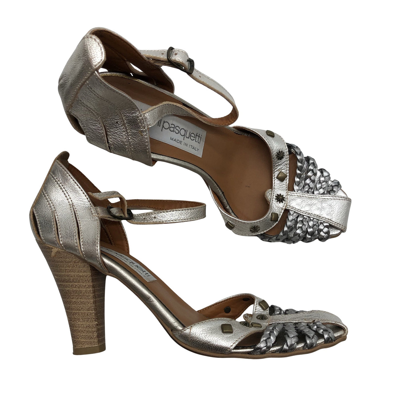 Unisex Gianni Pasquetti - Kontsaga rihmikud, suurus 39 - Hõbe (1)