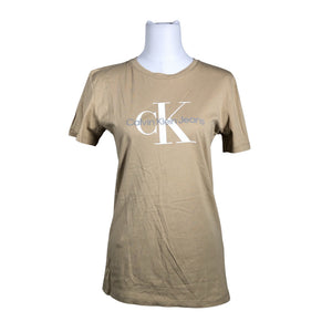 Unisex Calvin Klein Jeans - T-särk, suurus 40 - Beige (1)