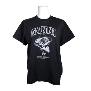 Unisex Ganni - T-särk, suurus 40 - Hall (1)