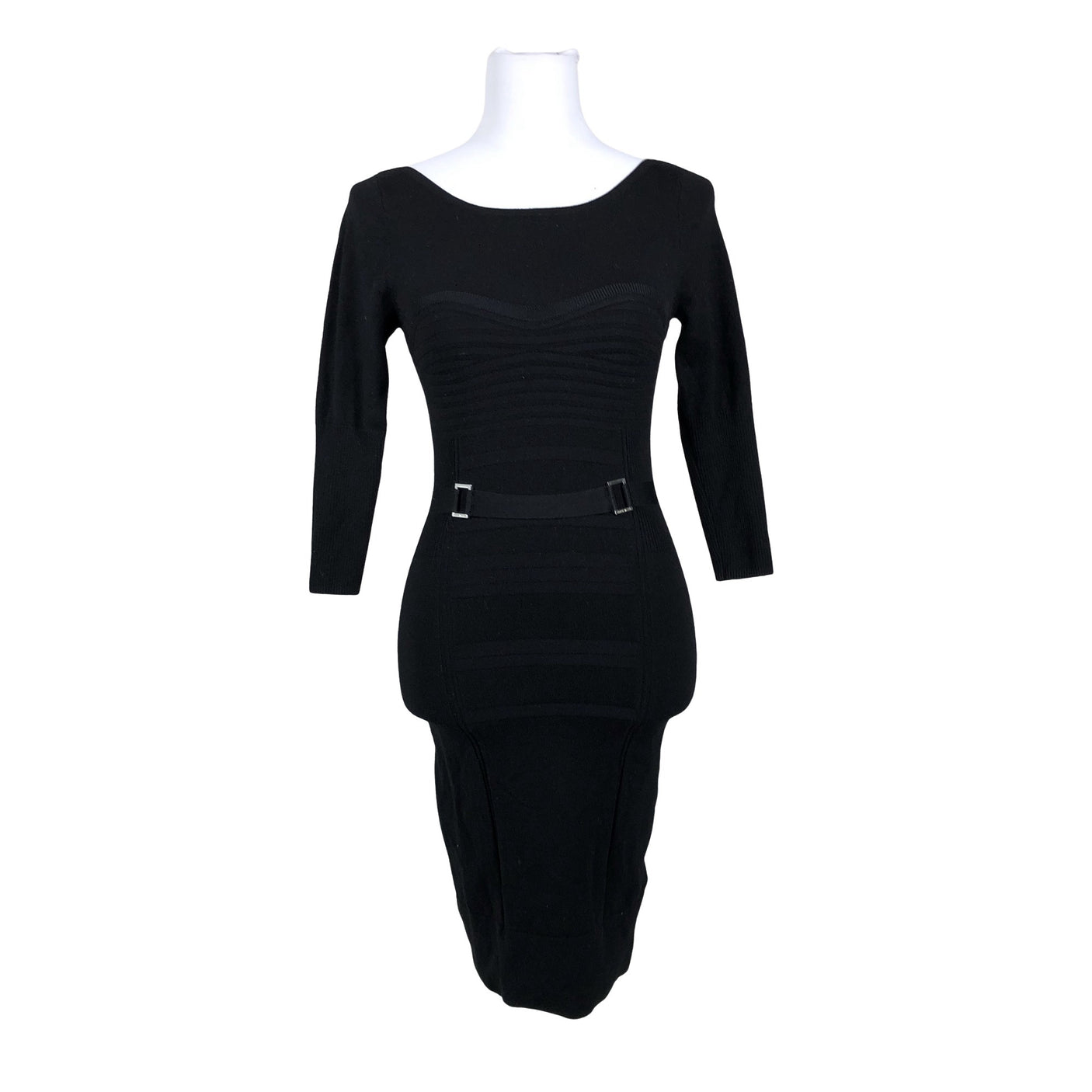 Unisex Karen Millen - Kootud kleit, suurus 32 - Must (1)