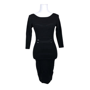 Unisex Karen Millen - Kootud kleit, suurus 32 - Must (1)