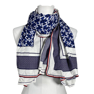 Unisex Tommy Hilfiger - Õhuke sall, suurus Maxi - Sinine (1)