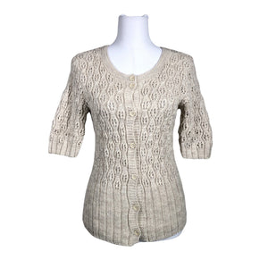Unisex Handmade - Kardigan, suurus 38 - Looduslik valge (1)