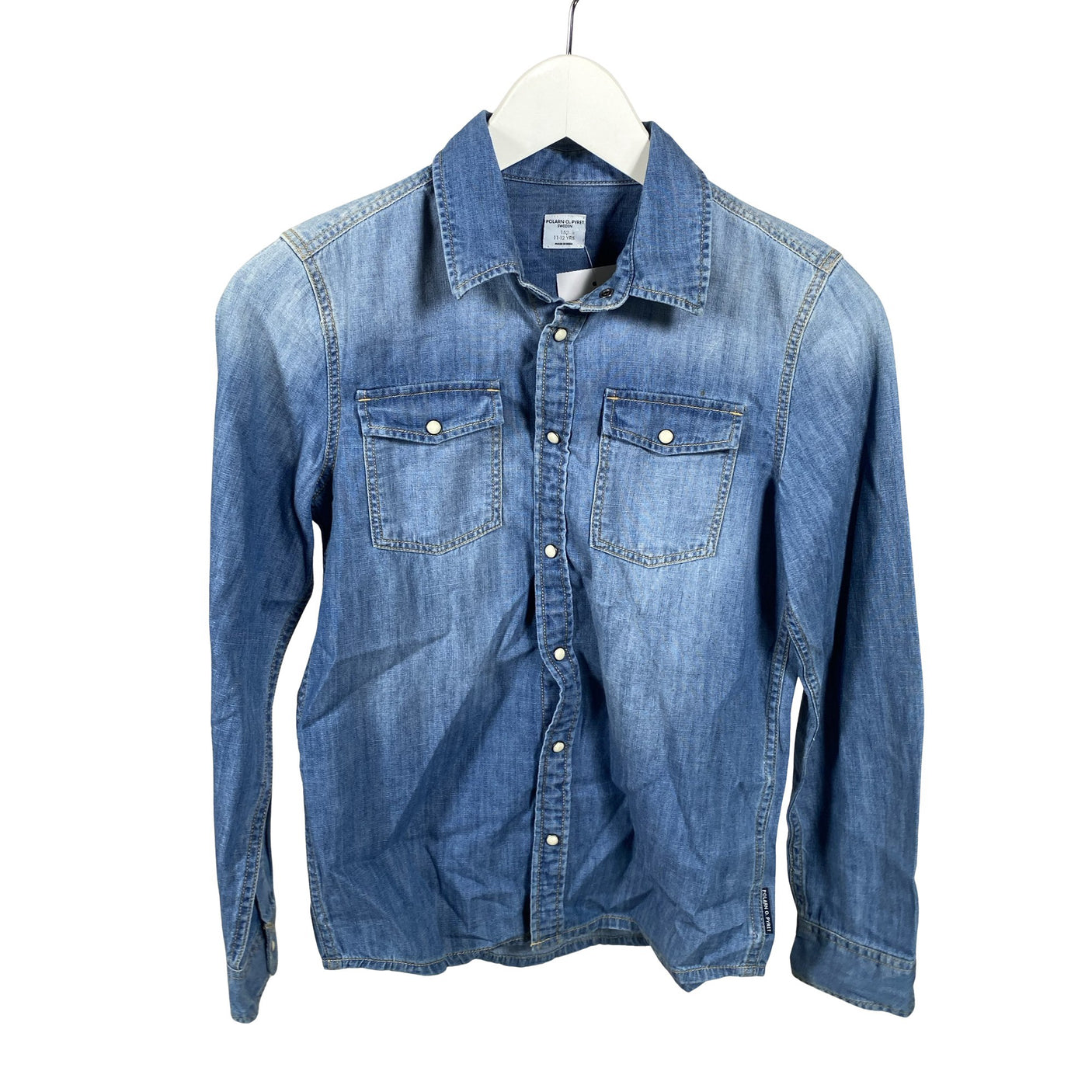 Unisex Polarn O. Pyret - Teksasärk, suurus 146 - 152 - Sinine (1)