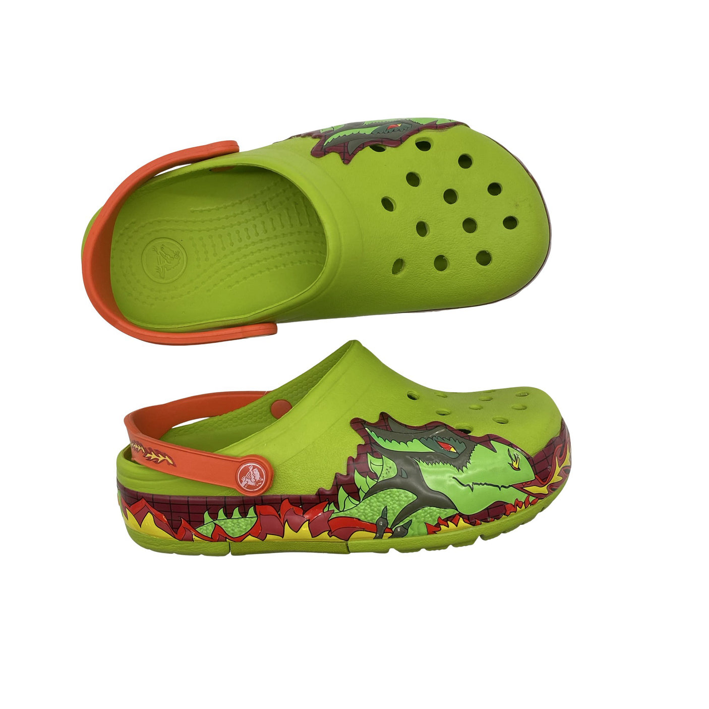 Unisex Crocs - Lahtise kannaga jalanõud, suurus 29 - Roheline (1)
