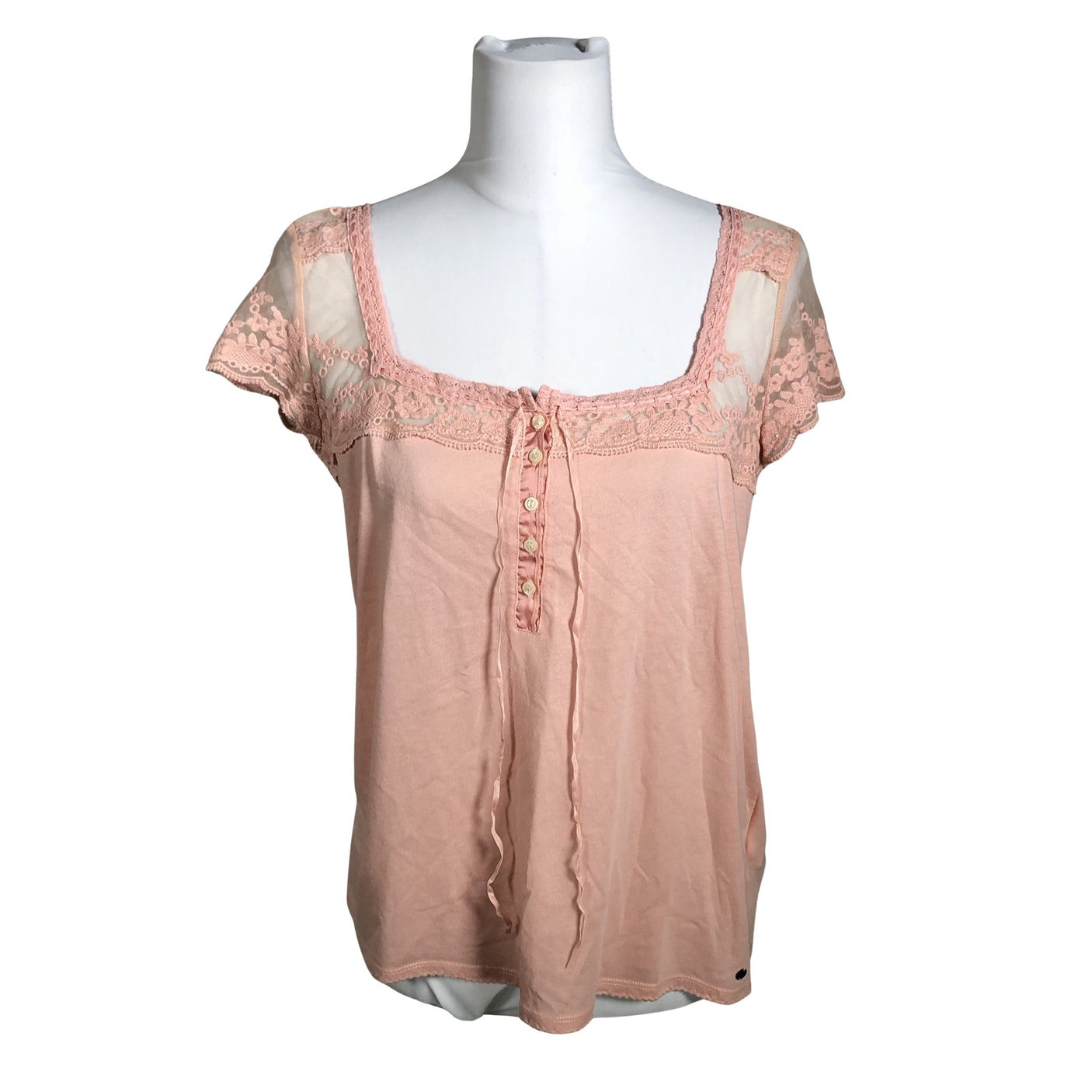 Unisex Denim & Supply Ralph Lauren - T-särk, suurus 40 - Heleroosa (1)
