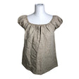 Unisex Bypias - Lühikeste käistega pluus, suurus 38 - Beige ()
