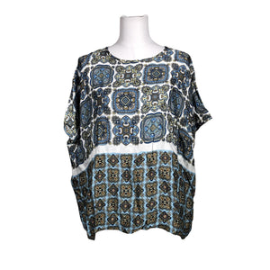 Unisex Andiata - Lühikeste käistega pluus, suurus 36 - Sinine (1)